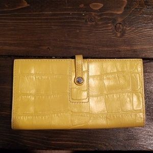 Lodis yellow wallet brand new condition